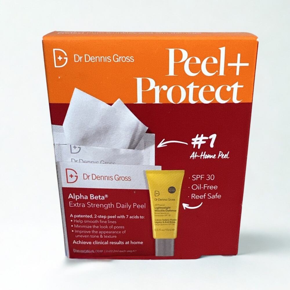 Dr Dennis Gross Peel + Protect Extra Strength Daily Peel 5 Treatments NIB - Picture 2 of 7